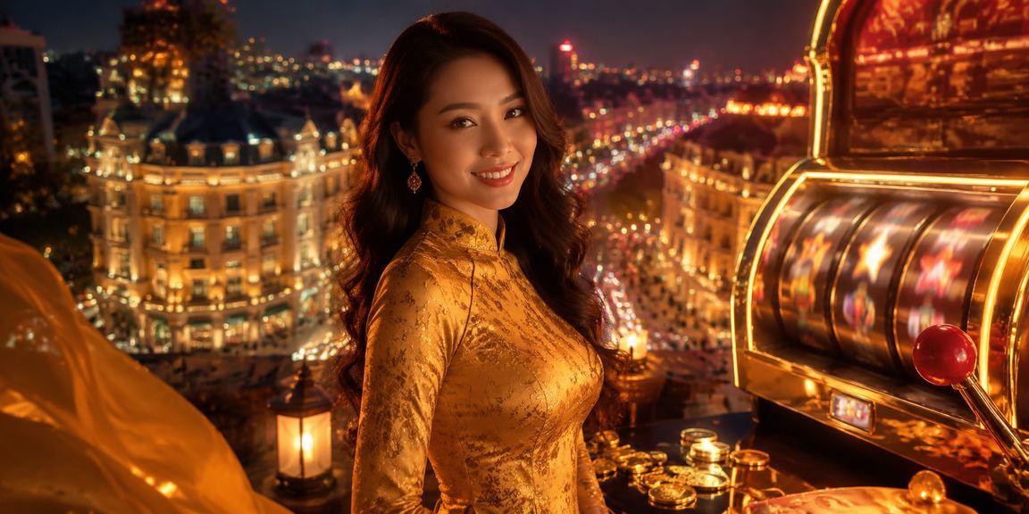 Cổng game slots mới với hình ảnh áo dài truyền thống ở Hà Nội